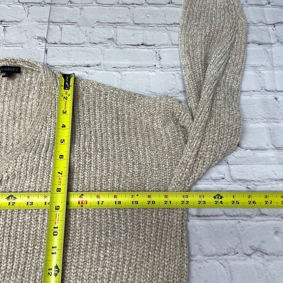 Talbots Women Open Front Sweater Top Size Large Polyester Beige B355 -5 - Picture 4 of 16